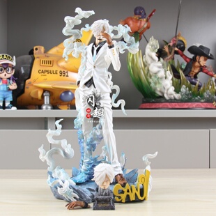 海贼草帽团动漫周边装饰雕像尼卡山治双头雕GK手办二次元模型摆件