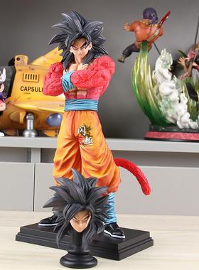 七龙珠 Planb VF超四悟空双头雕 手办 动漫模型摆件生日礼物