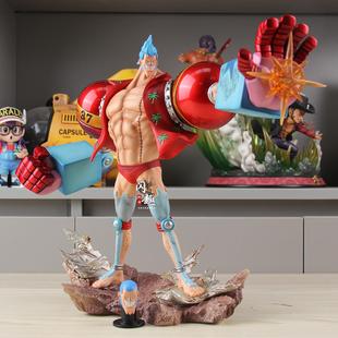 海贼动漫周边桌面摆件LX弗兰奇手办二次元草帽团共鸣系列模型