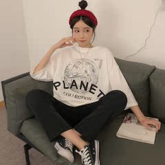 實拍韓版超火短袖恤夏裝港味半袖上衣潮