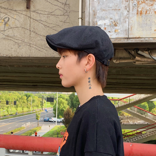 贝雷帽英伦鸭舌帽潮前进帽帽帽子