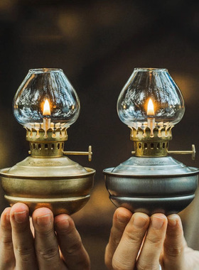 Thous Winds千风光影小油灯煤油灯户外影花氛围灯老式复古烛台灯