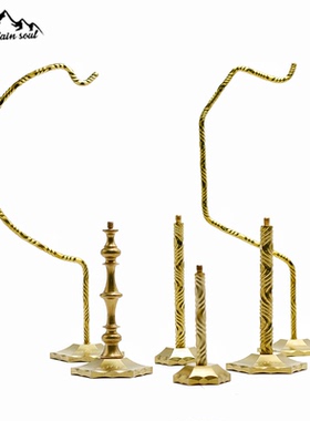 山魂黄铜台式灯座1/4转接38explore灯/GZ灯等家居台式户外露营灯