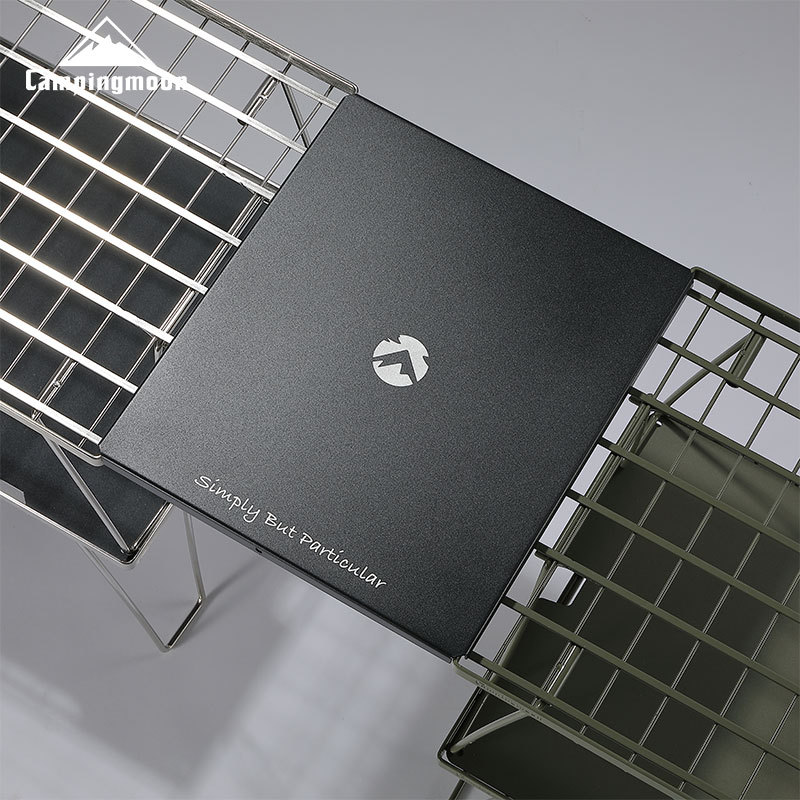 柯曼户外露营铁网桌子连接板黑化