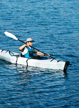 壹鲦皮划艇Terravent单人可折叠便携船独木舟露营钓鱼路亚漂流船