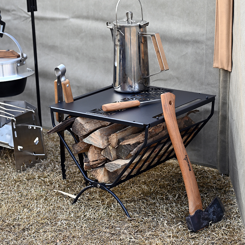 柯曼户外露营焚火架子