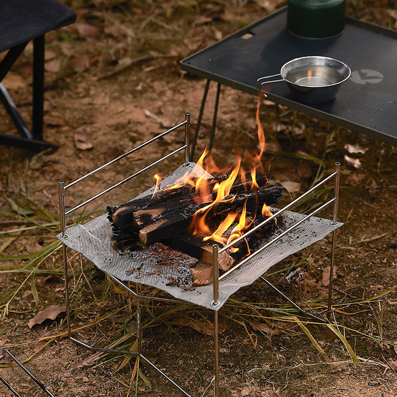 烧烤炉索乐高低可调轻量篝火