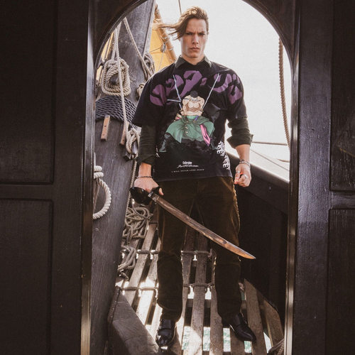 CivilRegime男女水洗垂感短袖T