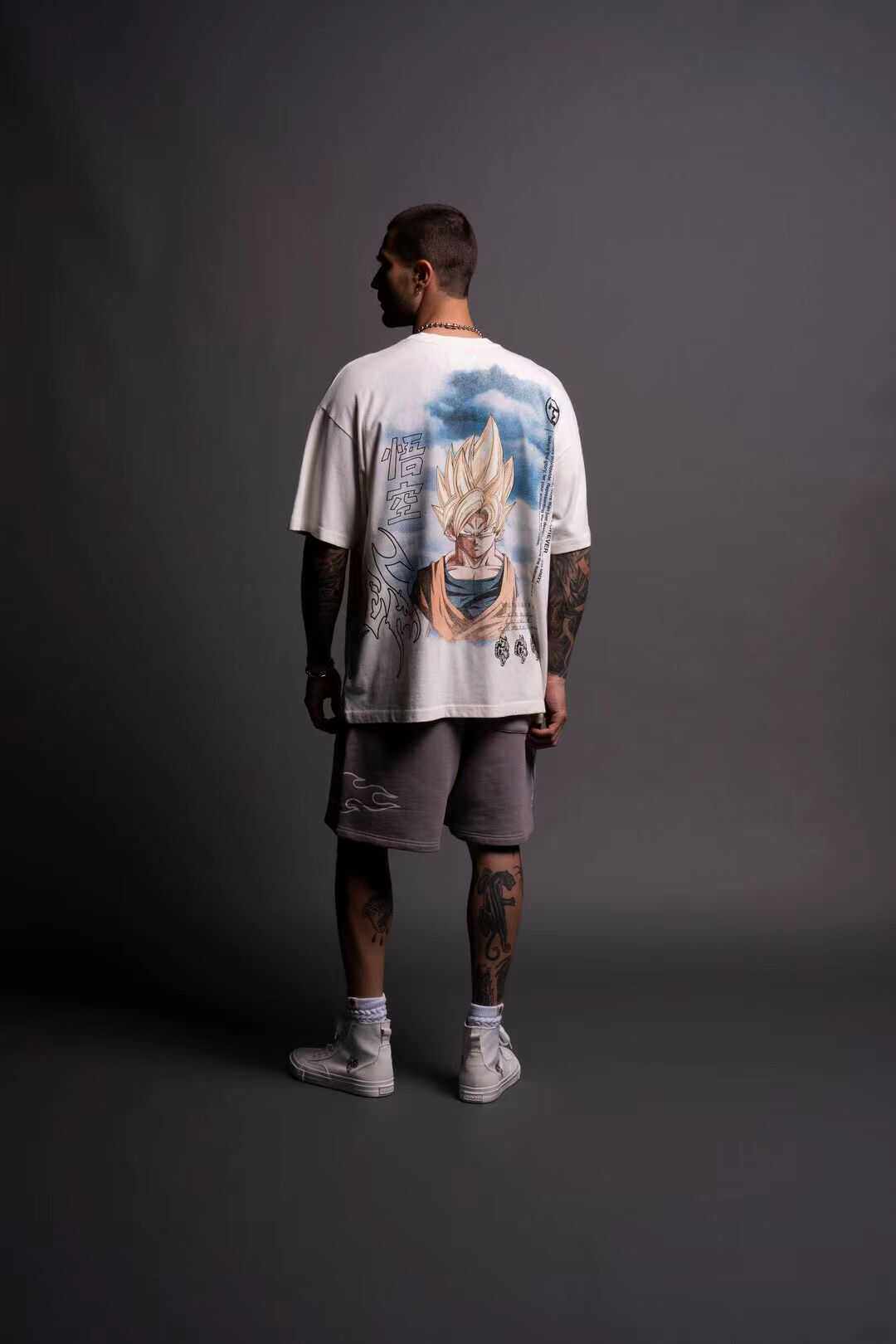 超帅悟空！正品DARCSPORT狼头运动健身七龙珠水洗男女同款宽松T恤