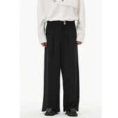 休闲裤 」新中式 抽褶设计西装 直筒裤 DIBINSAI 男女同款 「竹山岷