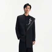 男女同款 绣花立领休闲西服 国风西装 DIBINSAI「白竹暮雪」新中式