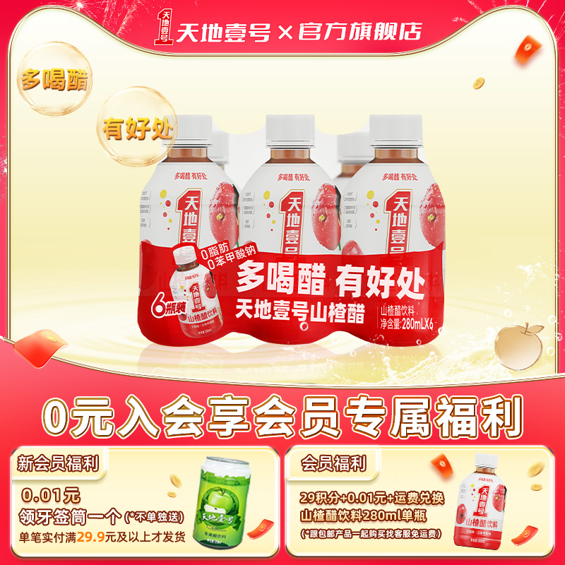 天地壹号山楂醋饮料酸甜可口