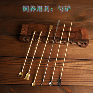 蛐蛐蟋蟀油葫芦黑虫鸣虫饲养用工具品竹铜不锈钢勺铲喂食清理粪便