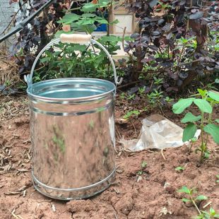 木把提手水桶加厚家用铁水桶雪花老式铁桶油桶打水桶手提式小水桶