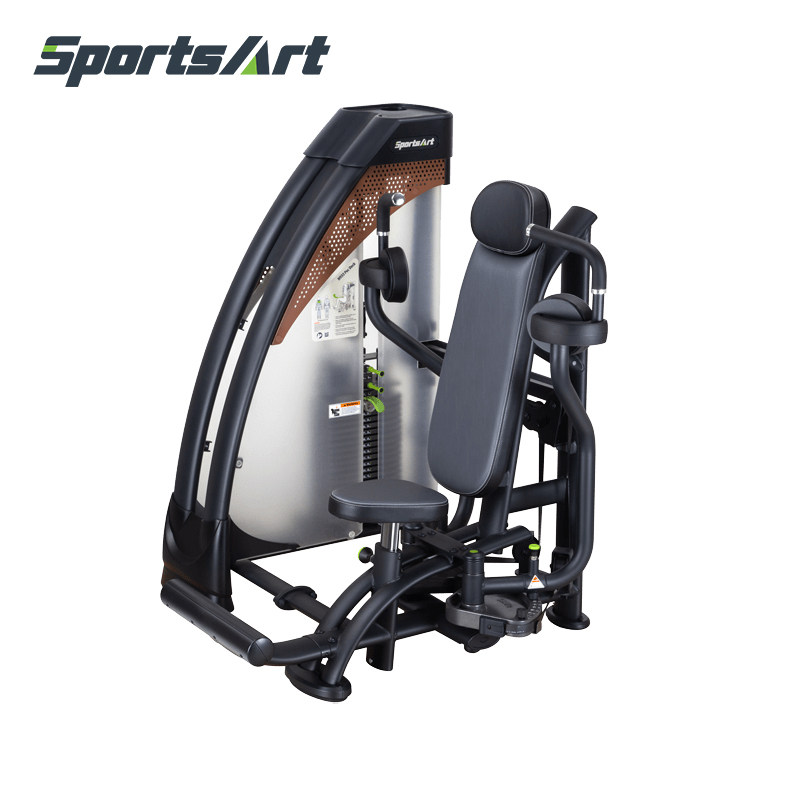 sportsart时保雅n933坐姿蝴蝶训练机专业胸肌推举力量健身房器材