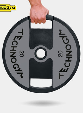 Technogym泰诺健杠铃片包胶聚氨酯配重片Urethane Plates健身套装