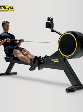 Technogym泰诺健划船机SKILLROW风阻磁控可折叠健身房器材 进口