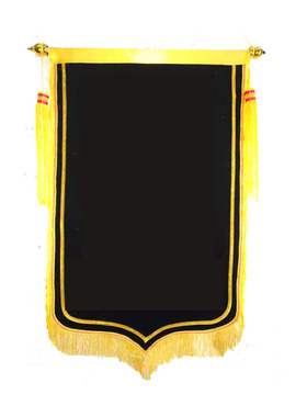 黑色空白锦旗三角复合布锦旗绶带袖标空白黄色锦旗三角旗流动红旗