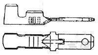 1544508-1 连接器 《 CONN QC TAB 17-24AWG 0.110 CRIMP    》