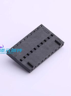 HX25418-10Y 连接器 《 2.54mm 1x10P 杜邦带扣 SL 黑色    》