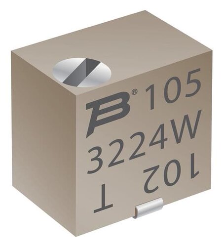 3224X-1-104E 电位计 《 TRIMMER 100K OHM 0.25W GW TOP    》