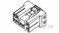 176113-6 连接器 《 CONN PLUG HSG 8POS GRAY    》