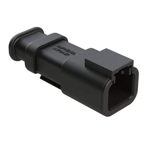 ATP04-2P-SR01BK  《 2 POSITION RECEPTACLE, PIN, STRA    》