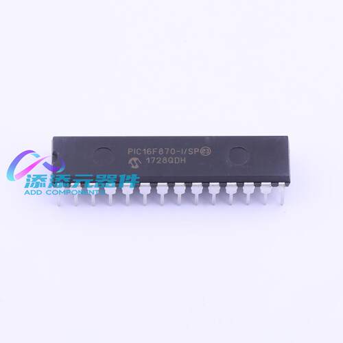 PIC16F870-I/SP 芯片 《 IC MCU 8BIT 3.5KB FLASH 28SPDIP    》