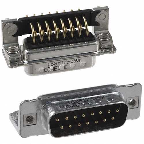 163A17539X 连接器 《 CONN D-SUB PLUG 15POS R/A SOLDER    》