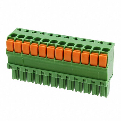1-1986692-2 连接器 《 TERM BLOCK PLUG 12POS STR 3.5MM    》