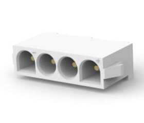 350430-4 连接器 《 CONN HEADER VERT 4POS 6.35MM    》
