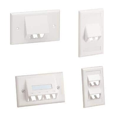 CFPSL4EIY 连接器 《 FACEPLATE, 4 PORT, CLASSIC, SLOP    》