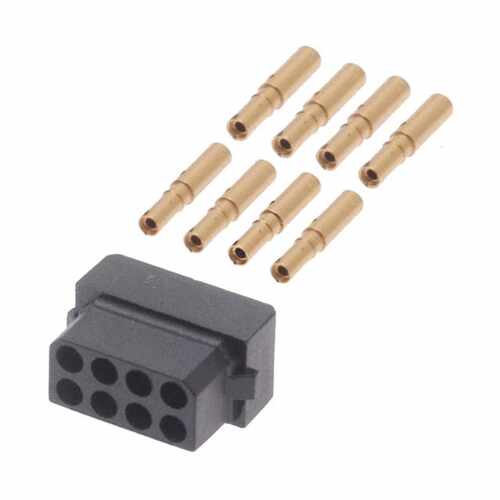 M80-8890805 连接器 《 CONN RCPT 8POS CRIMP 22AWG GOLD    》