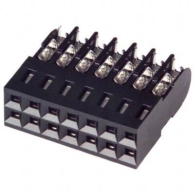102398-5 连接器 《 CONN RCPT 14P IDC 22-26AWG GOLD    》