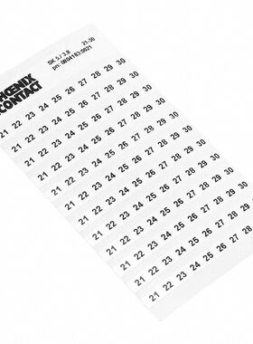 0804183:0021 连接器 《 ADHESIVE MARKER CARD 21-30    》
