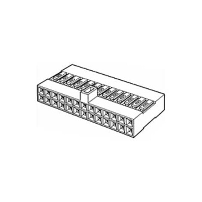 65846-006LF 连接器 《 CONN RECPT 20POS 2.54MM CRIMP    》