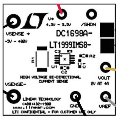 DC1698A-B 开发板 《 LT1999-20 (MS8) DEMOBOARD    》
