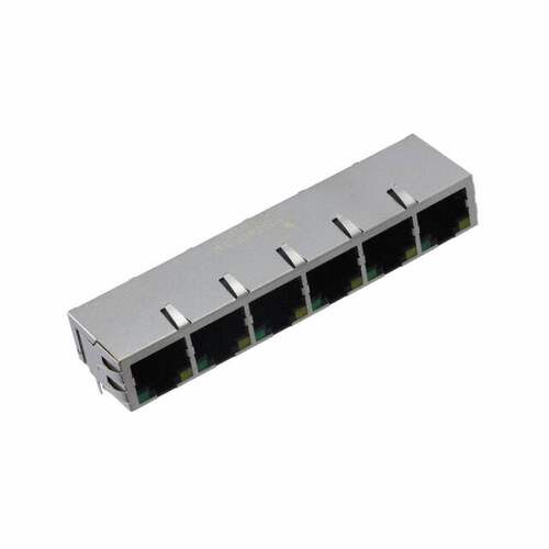 J8064D668ANL 连接器 《 CONN MAGJACK 6PORT 100 BASE-TX    》