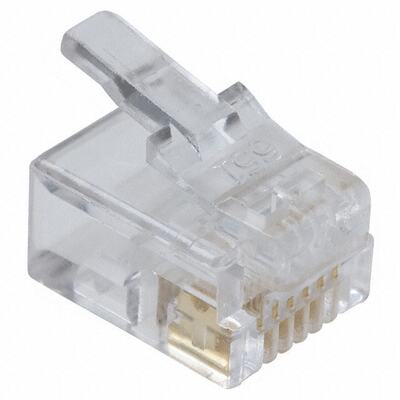 A-MO 6/6 SR 连接器 《 CONN MOD PLUG 6P6C UNSHIELDED    》