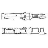 163083-7 连接器 《 CONN SOCKET 16-18AWG GOLD CRIMP    》