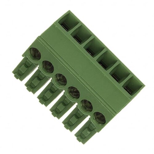 284506-6 连接器 《 TERM BLOCK PLUG 6POS STR 3.5MM    》