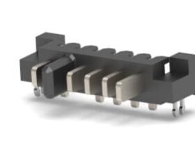 9-1612503-1 连接器 《 CONN PLUG 5POS 2.50MM R/A SLDR    》
