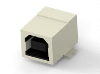 1-1734346-1 连接器 《 CONN RCPT USB2.0 TYPEB 4P SMD RA    》