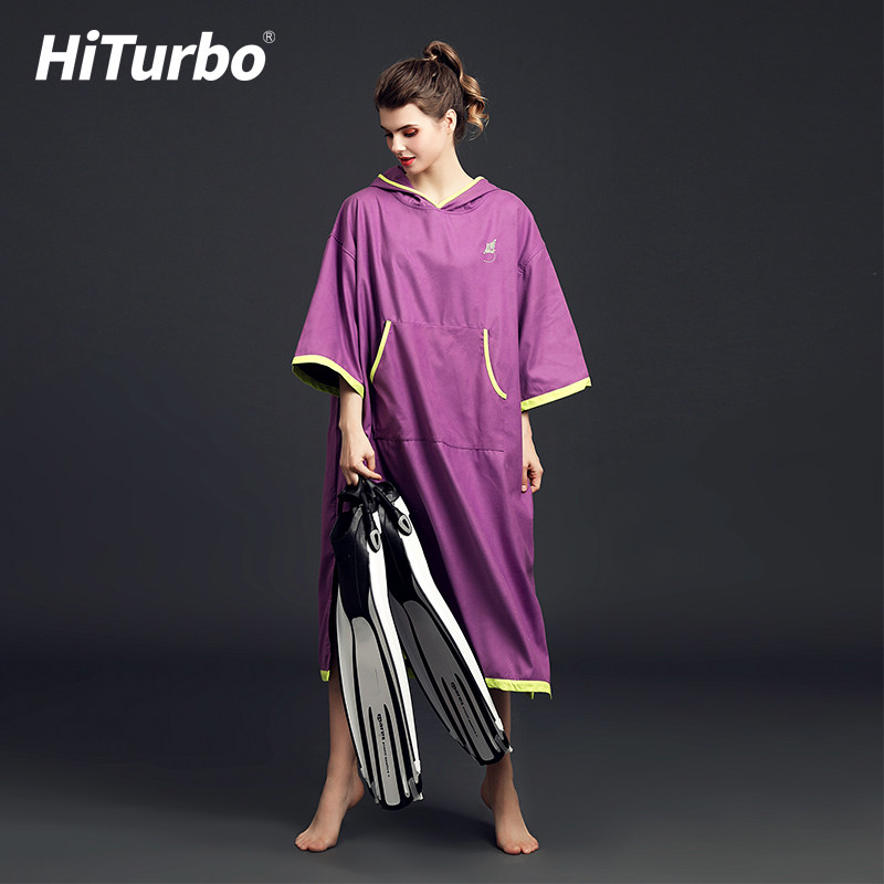 HiTurbo速干浴袍外套沙滩潜水吸游泳走光防晒换衣情侣海泰博绣花|ruв категории движение/йога/фитнес/фанаты товаров, плавание, плавательный оборудования, полотенце/полотенце - от Buy2taobao.com для оказания профессиональной услуги покупки агента Taobao