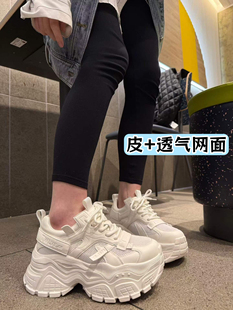 超轻松糕厚底网面透气老爹鞋女款2026夏季新款休闲百搭增高单鞋潮