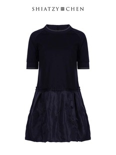 棉质花苞刺绣气质连衣裙621825 夏姿·陈秋季 SHIATZY CHEN