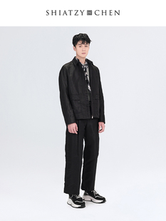 夏姿·陈中国风男士 羊毛混纺外套625176 CHEN SHIATZY