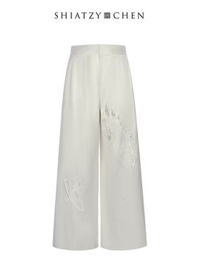 SHIATZY CHEN/夏姿·陈新中式高腰真丝阔腿裤621843