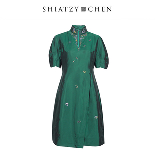 采帨系列刺绣连衣裙640165 夏姿·陈2024年新品 SHIATZY CHEN