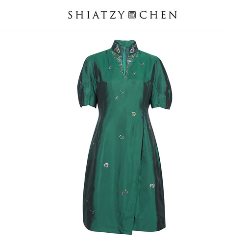 夏姿·陈采帨系列刺绣连衣裙